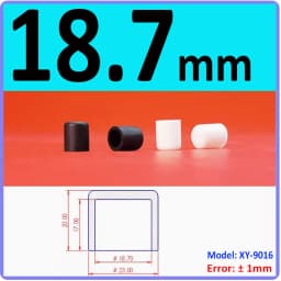 White Silicone Rubber Round Anti-Slip Protective Sleeve 3~56.5mm Dust Seal Blanking End Stopper Protection Cover Round End Cap
