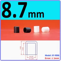 White Silicone Rubber Round Anti-Slip Protective Sleeve 3~56.5mm Dust Seal Blanking End Stopper Protection Cover Round End Cap
