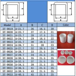 White Silicone Rubber Round Anti-Slip Protective Sleeve 3~56.5mm Dust Seal Blanking End Stopper Protection Cover Round End Cap