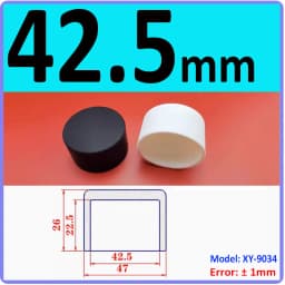 White Silicone Rubber Round Anti-Slip Protective Sleeve 3~56.5mm Dust Seal Blanking End Stopper Protection Cover Round End Cap