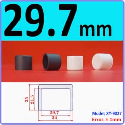 White Silicone Rubber Round Anti-Slip Protective Sleeve 3~56.5mm Dust Seal Blanking End Stopper Protection Cover Round End Cap