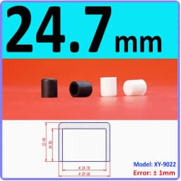 White Silicone Rubber Round Anti-Slip Protective Sleeve 3~56.5mm Dust Seal Blanking End Stopper Protection Cover Round End Cap