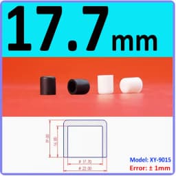 White Silicone Rubber Round Anti-Slip Protective Sleeve 3~56.5mm Dust Seal Blanking End Stopper Protection Cover Round End Cap