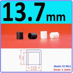 White Silicone Rubber Round Anti-Slip Protective Sleeve 3~56.5mm Dust Seal Blanking End Stopper Protection Cover Round End Cap