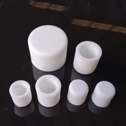 White Silicone Rubber Round Anti-Slip Protective Sleeve 3~56.5mm Dust Seal Blanking End Stopper Protection Cover Round End Cap