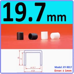 White Silicone Rubber Round Anti-Slip Protective Sleeve 3~56.5mm Dust Seal Blanking End Stopper Protection Cover Round End Cap
