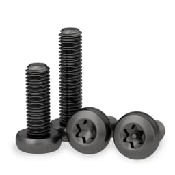 Black 304 Stianless Steel Six-Lobe Torx Pan Round Button Head Screw With/Without Pin Tamper Proof Security Bolt M3~M10