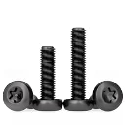 Black 304 Stianless Steel Six-Lobe Torx Pan Round Button Head Screw With/Without Pin Tamper Proof Security Bolt M3~M10