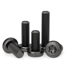 Black 304 Stianless Steel Six-Lobe Torx Pan Round Button Head Screw With/Without Pin Tamper Proof Security Bolt M3~M10