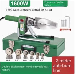 20-110mm Portable Fusion Welder for PE/PPR Pipes, Socket Welding Machine with Stand – Lightweight Plumbing Tool