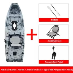 HDPE Modular Kayak Electric/Pedal-Driven Inflatable Kayak Portable Lightweight Fishing Kayak Canoe with Durable Accessories
