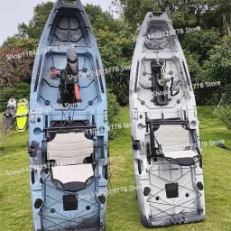 HDPE Modular Kayak Electric/Pedal-Driven Inflatable Kayak Portable Lightweight Fishing Kayak Canoe with Durable Accessories