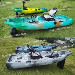 HDPE Modular Kayak Electric/Pedal-Driven Inflatable Kayak Portable Lightweight Fishing Kayak Canoe with Durable Accessories