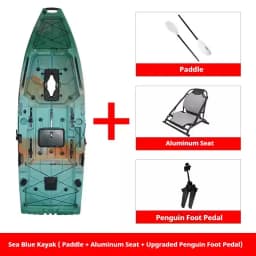HDPE Modular Kayak Electric/Pedal-Driven Inflatable Kayak Portable Lightweight Fishing Kayak Canoe with Durable Accessories