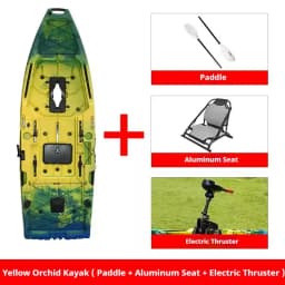 HDPE Modular Kayak Electric/Pedal-Driven Inflatable Kayak Portable Lightweight Fishing Kayak Canoe with Durable Accessories