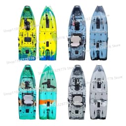 HDPE Modular Kayak Electric/Pedal-Driven Inflatable Kayak Portable Lightweight Fishing Kayak Canoe with Durable Accessories