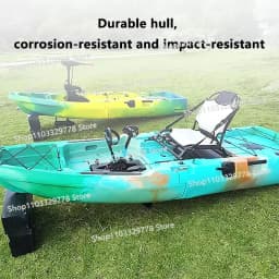 HDPE Modular Kayak Electric/Pedal-Driven Inflatable Kayak Portable Lightweight Fishing Kayak Canoe with Durable Accessories
