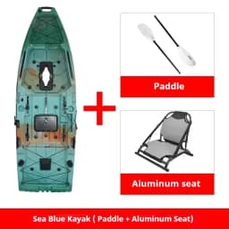 HDPE Modular Kayak Electric/Pedal-Driven Inflatable Kayak Portable Lightweight Fishing Kayak Canoe with Durable Accessories