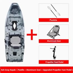 HDPE Modular Kayak Electric/Pedal-Driven Inflatable Kayak Portable Lightweight Fishing Kayak Canoe with Durable Accessories