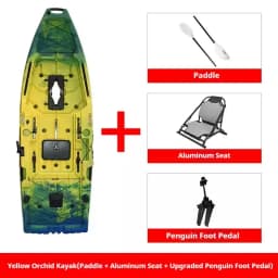 HDPE Modular Kayak Electric/Pedal-Driven Inflatable Kayak Portable Lightweight Fishing Kayak Canoe with Durable Accessories
