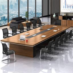 Meeting Room Large Conference Table Long Table Simple Modern Office Negotiation Reception Table And Chair Combination