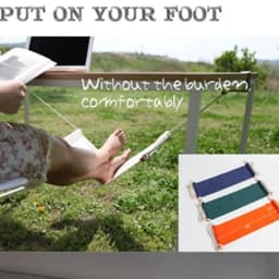 Creative Pastoral Resting Hammock Adjustable Polyester Cotton Cloth Foot Hammock Comfortable Office Desk Resting Swing