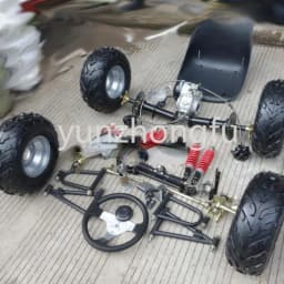 Electric Quadricycle Kart Accessories Front Suspension Steering Steering Gear Box Differential Shaft Drive Rear Axle Motor