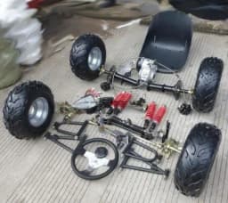 Electric Quadricycle Kart Accessories Front Suspension Steering Steering Gear Box Differential Shaft Drive Rear Axle Motor