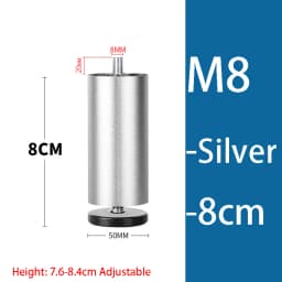 Adjustable Furniture Leg M8 M10 Aluminum Alloy Table Legs For TV Cabinet/Wardrobe Cabinet Furniture Support Hardware