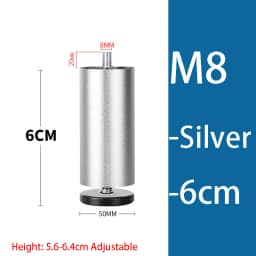 Adjustable Furniture Leg M8 M10 Aluminum Alloy Table Legs For TV Cabinet/Wardrobe Cabinet Furniture Support Hardware