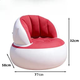 Inflatable Double Sofa, Flocking Inflatable Sofa, Double Inflatable Lazy Sofa Outdoor Sofa Foldable Outdoor Sofa