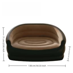 Inflatable Double Sofa, Flocking Inflatable Sofa, Double Inflatable Lazy Sofa Outdoor Sofa Foldable Outdoor Sofa