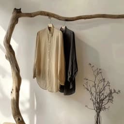 Yellow Drying Wooden Clothes Rack Frame Commercial Boutique Standing Clothing Racks Designer Percheros De Pared Home Furniture