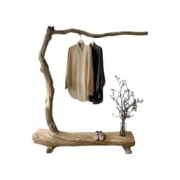 Yellow Drying Wooden Clothes Rack Frame Commercial Boutique Standing Clothing Racks Designer Percheros De Pared Home Furniture