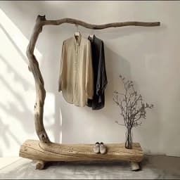Yellow Drying Wooden Clothes Rack Frame Commercial Boutique Standing Clothing Racks Designer Percheros De Pared Home Furniture