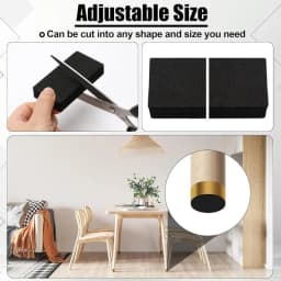 10/20 Sheets EVA Foam Double Sided Tape Wall Stickers, Shockproof Protector for Sofa Bench Wall