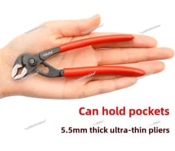 Home DIY 5/6 Inch Mini Pump Clamp Small Pipe Pliers Ultra Thin Shifting Spanner Multifunctional Crescent Wrench No Button