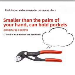 Home DIY 5/6 Inch Mini Pump Clamp Small Pipe Pliers Ultra Thin Shifting Spanner Multifunctional Crescent Wrench No Button