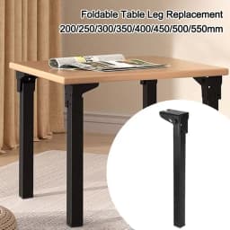 90° Folding Table Leg Replacement Metal DIY Bed Sofa Support Legs Collapsible Table Legs Feet