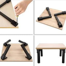 90° Folding Table Leg Replacement Metal DIY Bed Sofa Support Legs Collapsible Table Legs Feet