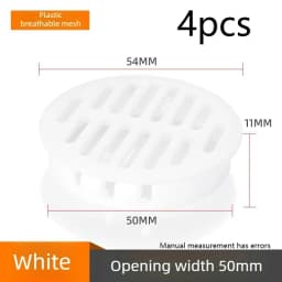 New! For 35/50mm Round Cabinet Air Duct Vent Plastic Louver Mesh Hole Plug Decoration Cover Wardrobe Grille Ventilation Systems