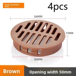 New! For 35/50mm Round Cabinet Air Duct Vent Plastic Louver Mesh Hole Plug Decoration Cover Wardrobe Grille Ventilation Systems