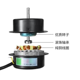 Heavy Duty Low Profile Floor Fan Assembly With Pure Copper Motor Core, 12 14 16 Inch Industrial Ground Cooling Fan Parts
