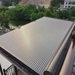 Any Size Custom Modern Fixed Aluminum Awning Polyurethane Roof Outdoor UV Heat Resistant Electric Adjustable Canopy