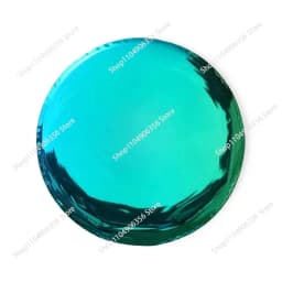 for Round Stainless Steel Decorative Mirror Light Luxury Style Living Room Wall-Mounted Mirror Electroplating Process Wall