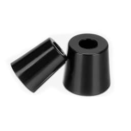 50/20Pcs Furniture Feet Pads Black Rubber Anti Slip Machine Base Pads with Stainless Steel Gasket Washer for Chair Table Cabinet