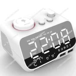 Bedhead Radio Alarm Clock Sound System Bedroom Clock Bluetooth Speaker USB Connection Phone Charging home 1 piece