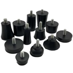 M6 M8 M10 Rubber Adjustable Feet Pad Feet Pad With Screw Table Chair Balck Leveling Foot Pad Furniture Leg Anti-shock Protection