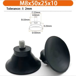M6 M8 M10 Rubber Adjustable Feet Pad Feet Pad With Screw Table Chair Balck Leveling Foot Pad Furniture Leg Anti-shock Protection