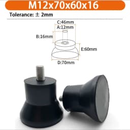 M6 M8 M10 Rubber Adjustable Feet Pad Feet Pad With Screw Table Chair Balck Leveling Foot Pad Furniture Leg Anti-shock Protection
